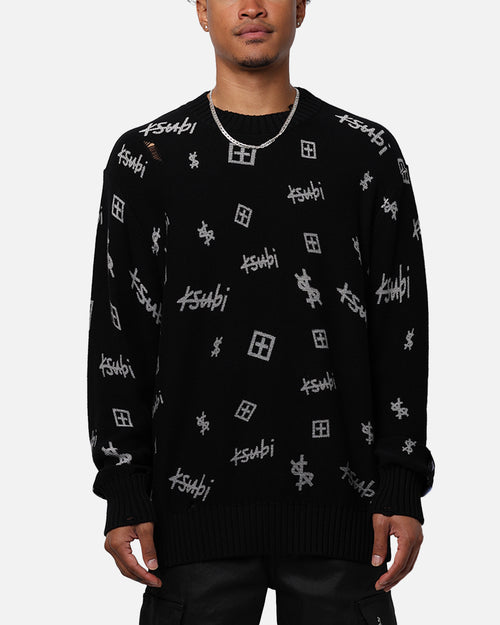 Ksubi Trash Box Knit Crewneck Black