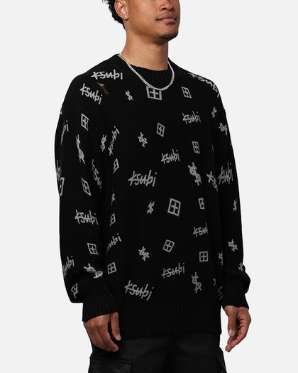 Ksubi Trash Box Knit Crewneck Black