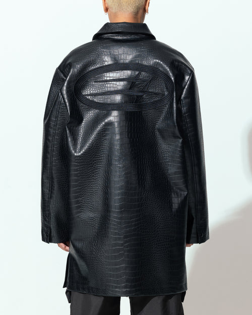 Loiter Atmosphere Trench Coat Black