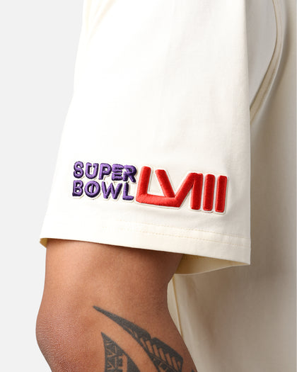 Pro Standard NFL Las Vegas Super Bowl LVIII Box Logo T-Shirt Eggshell