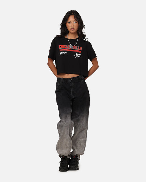Pro Standard Women's Chicago Bulls Boxy Cropped T-Shirt Black