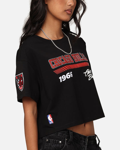 Pro Standard Women's Chicago Bulls Boxy Cropped T-Shirt Black