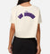 Pro Standard Women's Los Angeles Lakers Triple Tonal Cropped Boxy T-Shirt Eggshell