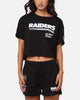 Pro Standard Women's Las Vegas Raiders Fast Lane Cropped T-Shirt Black