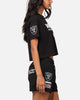Pro Standard Women's Las Vegas Raiders Fast Lane Cropped T-Shirt Black