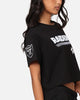 Pro Standard Women's Las Vegas Raiders Fast Lane Cropped T-Shirt Black