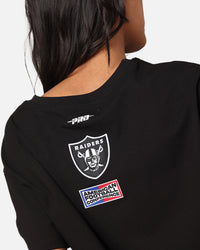 Pro Standard Women's Las Vegas Raiders Fast Lane Cropped T-Shirt Black