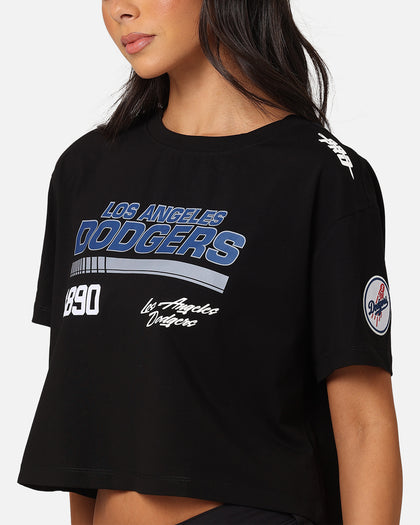 Pro Standard Women's Los Angeles Dodgers Boxy Cropped T-Shirt Black