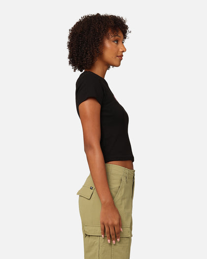 X-Girl Women's Tribal Oval Rib T-Shirt Black