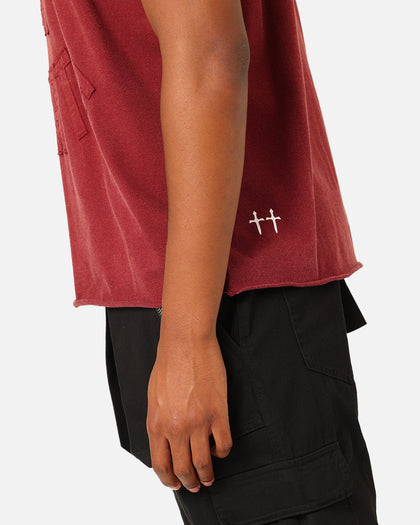 Saint Morta State Of Morta Appliqué T-Shirt Lava