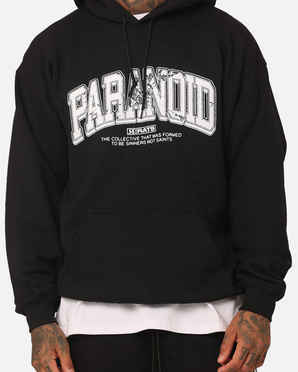 Rats Get Fat Paranoid Hoodie Black