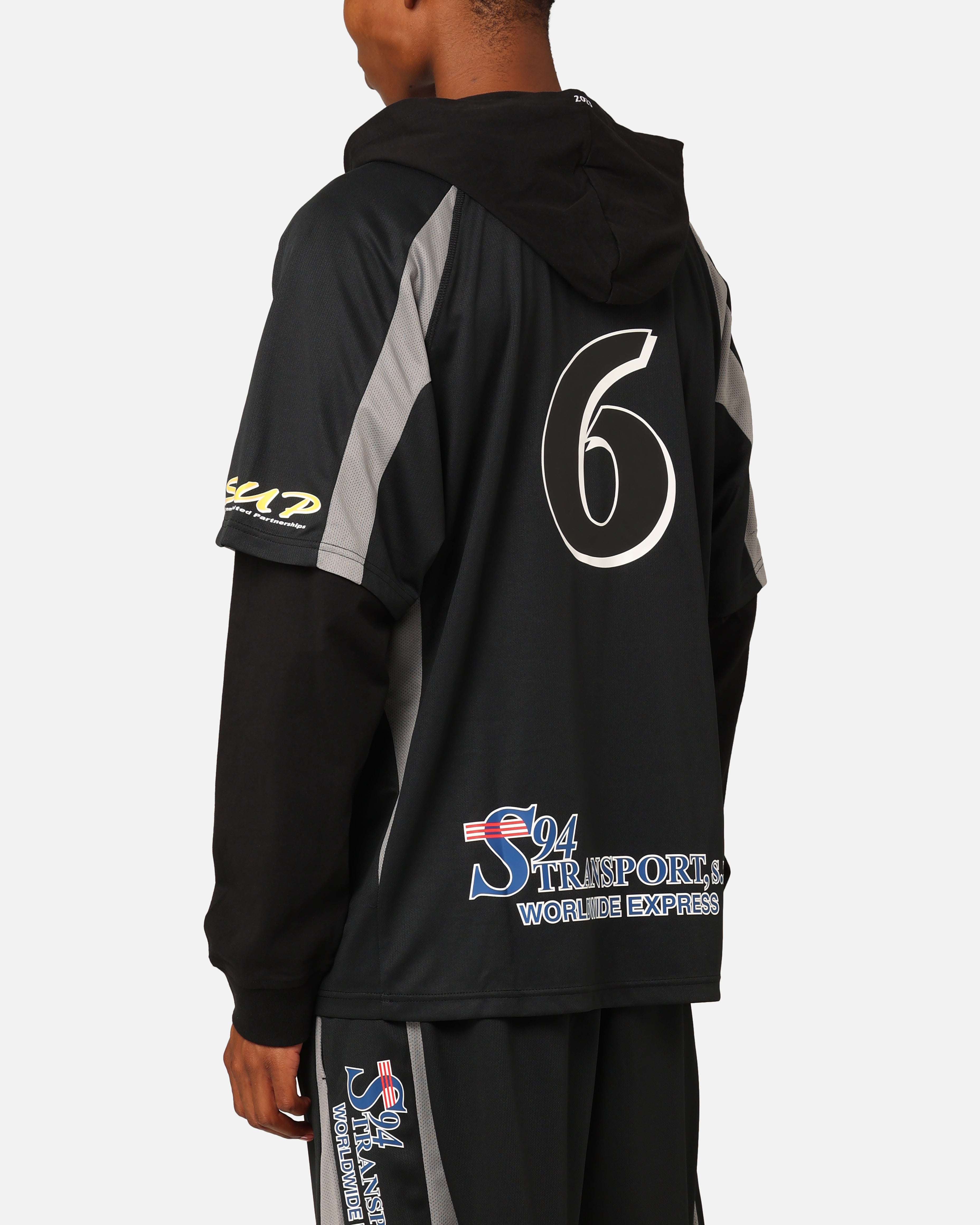 Supreme Hooded Soccer Jersey Black | Culture Kings NZ