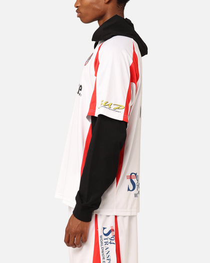 Supreme Hooded Soccer Jersey White