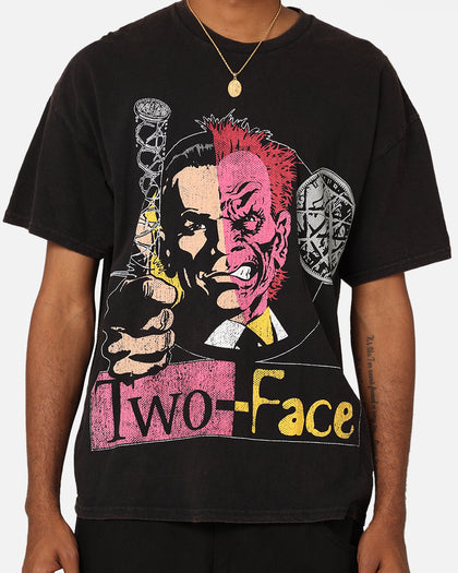 Goat Crew X DC Batman Two Face Vintage T-Shirt Black Wash