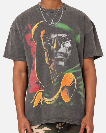 Marvel Doctor Doom Heavyweight Vintage T-Shirt Black Wash