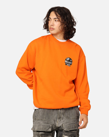 Stüssy 8 Ball Corp Fleece Crewneck Coral