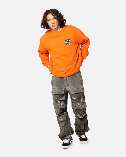 Stüssy 8 Ball Corp Fleece Crewneck Coral