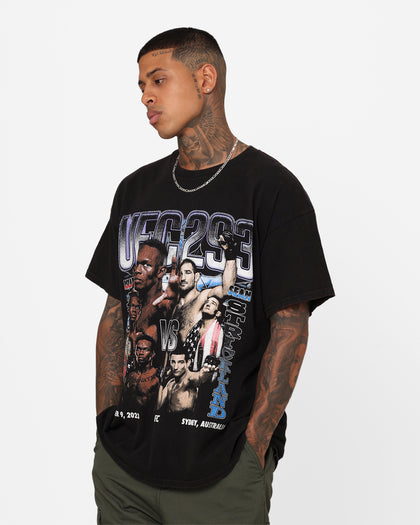 UFC By Goat Crew 293 Card Vintage T-Shirt Black Wash