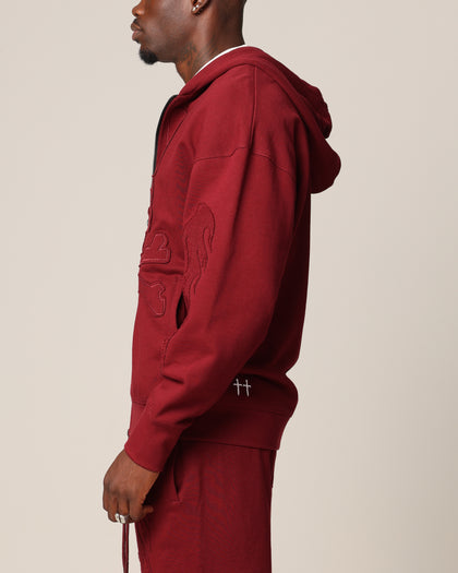 Saint Morta Hellfire Zip Hoodie Lava
