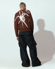 Loiter Spider Knit Sweater Brown