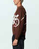 Loiter Spider Knit Sweater Brown