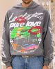 Loiter Pure Love Vintage Hoodie Charcoal
