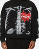 Loiter Ribcage Vintage Hoodie Black