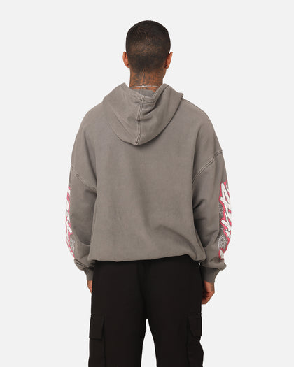 Loiter Wave Break Vintage Hoodie Charcoal