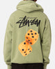 Stüssy Fuzzy Dice Fleece Hoodie Pigment Artichoke