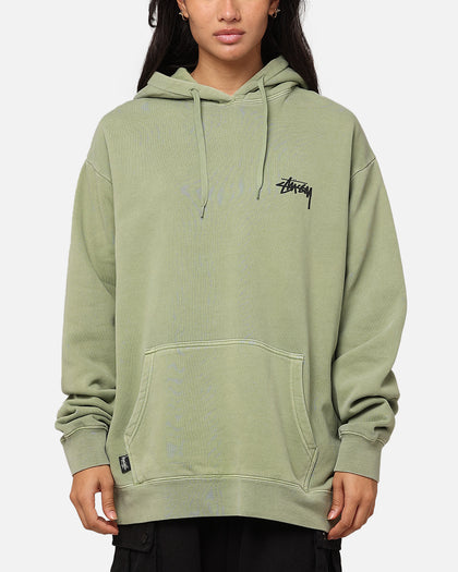 Stüssy Fuzzy Dice Fleece Hoodie Pigment Artichoke