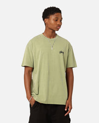 Stüssy Fuzzy Dice T-Shirt Pigment Artichoke