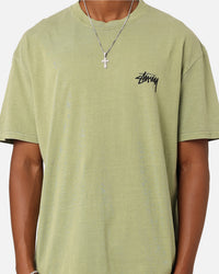 Stüssy Fuzzy Dice T-Shirt Pigment Artichoke