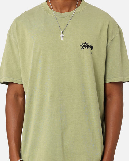 Stüssy Fuzzy Dice T-Shirt Pigment Artichoke