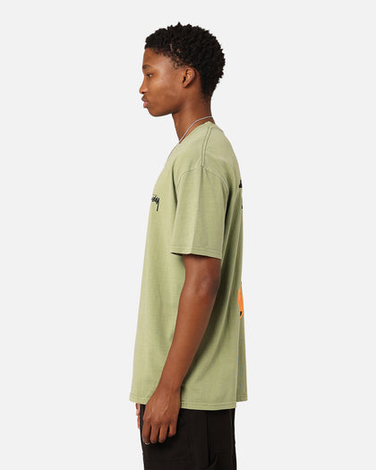 Stüssy Fuzzy Dice T-Shirt Pigment Artichoke