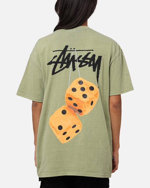 Stüssy Fuzzy Dice T-Shirt Pigment Artichoke
