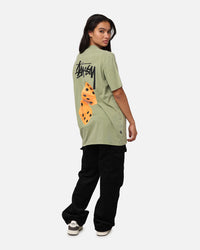 Stüssy Fuzzy Dice T-Shirt Pigment Artichoke