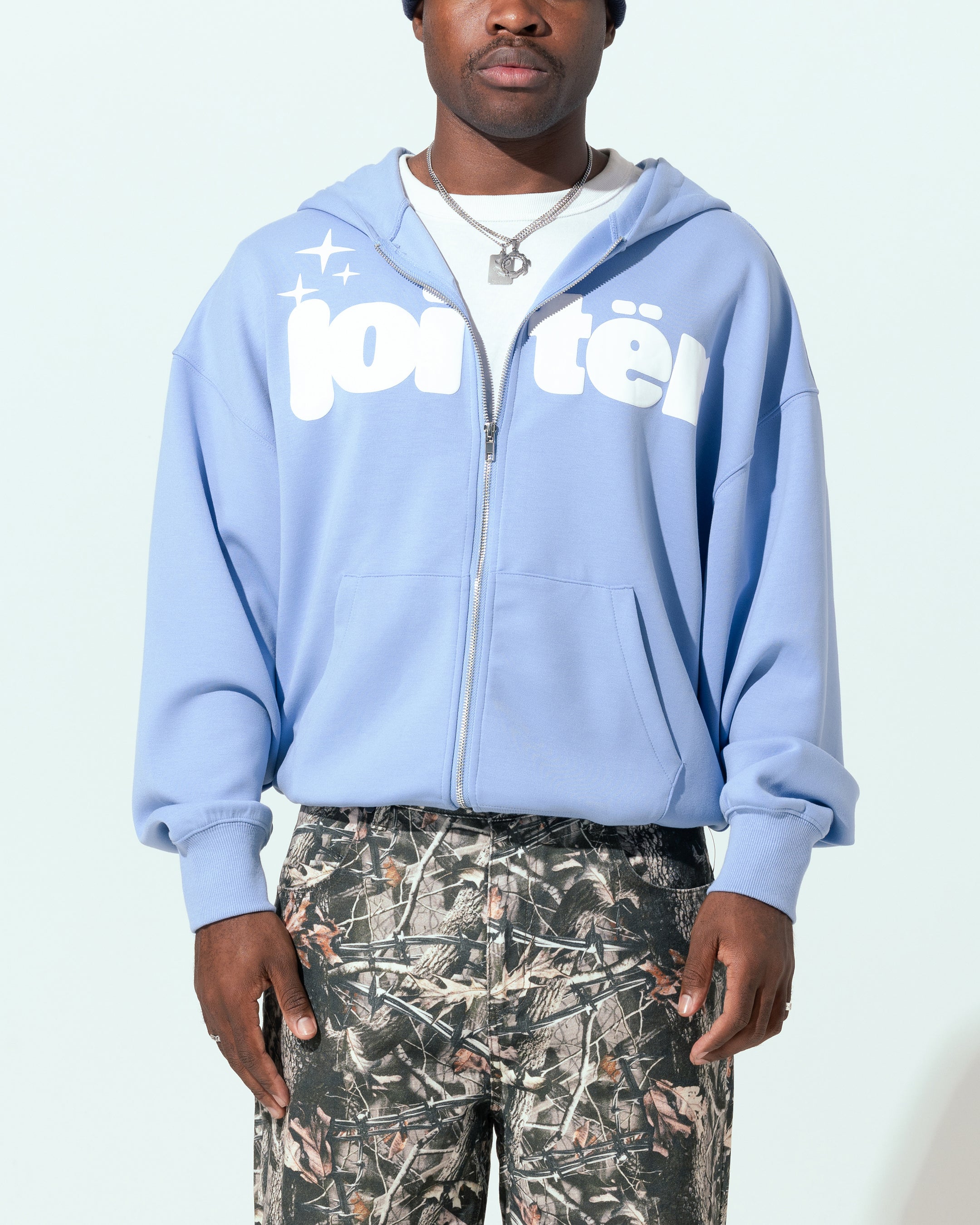 Loiter Cloud 9 Zip Hoodie Blue | Culture Kings NZ