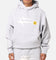 Loiter Hybrid Premium Hoodie Grey Marle
