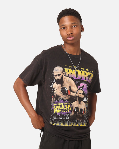 UFC By Goat Crew Khamzat Chimaev Borz Vintage T-Shirt Black Wash