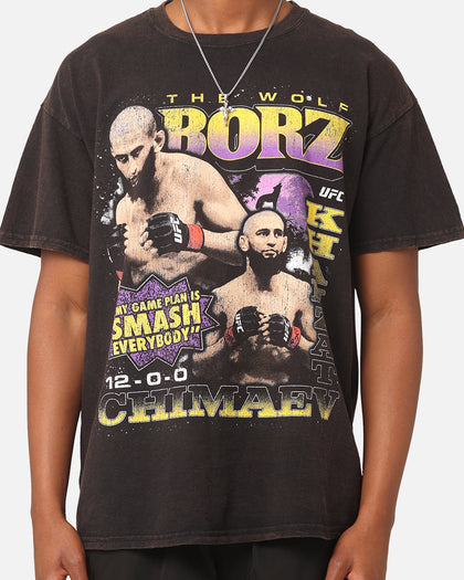UFC By Goat Crew Khamzat Chimaev Borz Vintage T-Shirt Black Wash