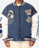 American Thrift X Warner Bros. 100 Years Varsity Jacket Blue/Cream