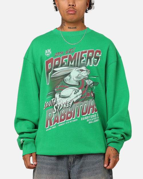 Mitchell & Ness South Sydney Rabbitohs 2014 Grand Final Crewneck Green