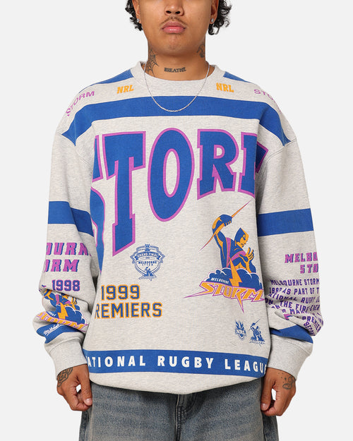 Mitchell & Ness Melbourne Storm Team Crewneck Grey Marle