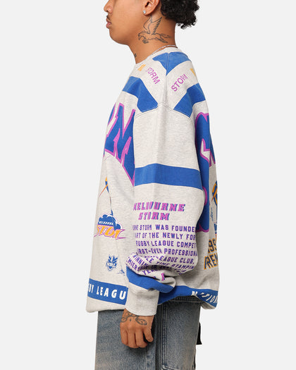 Mitchell & Ness Melbourne Storm Team Crewneck Grey Marle