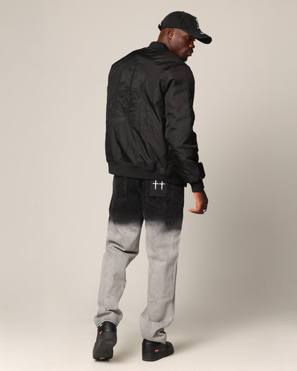 Saint Morta Hellfire Bomber Jacket Black