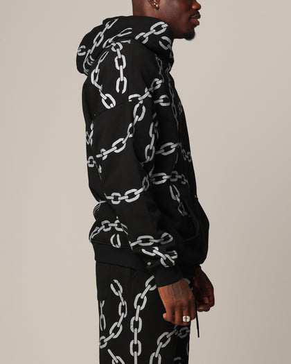 Saint Morta Chain Hoodie Black/Black