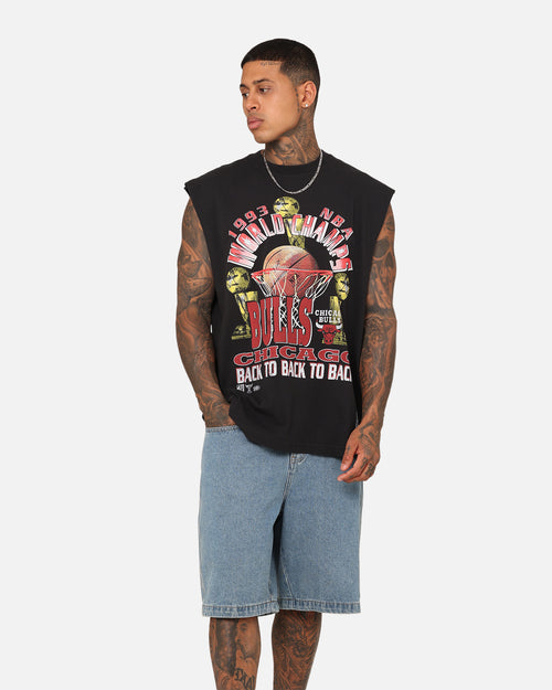 Mitchell & Ness Chicago Bulls Vintage Muscle T-Shirt Faded Black