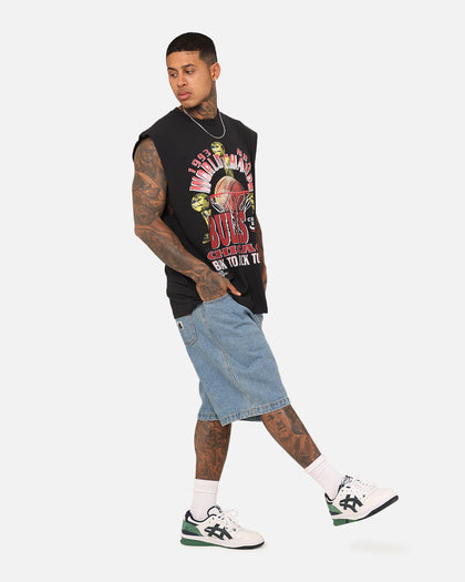 Mitchell & Ness Chicago Bulls Vintage Muscle T-Shirt Faded Black