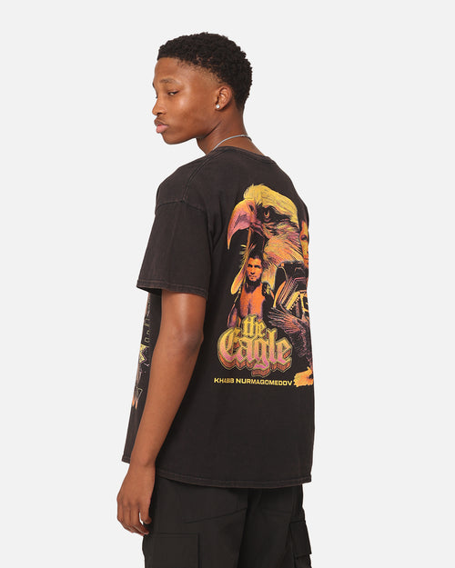 UFC By Goat Crew Khabib Nurmagomedov The Eagle Vintage T-Shirt Black Wash