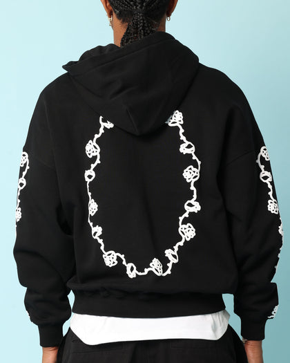 Carré Rosebowl Zip Up Hoodie Black